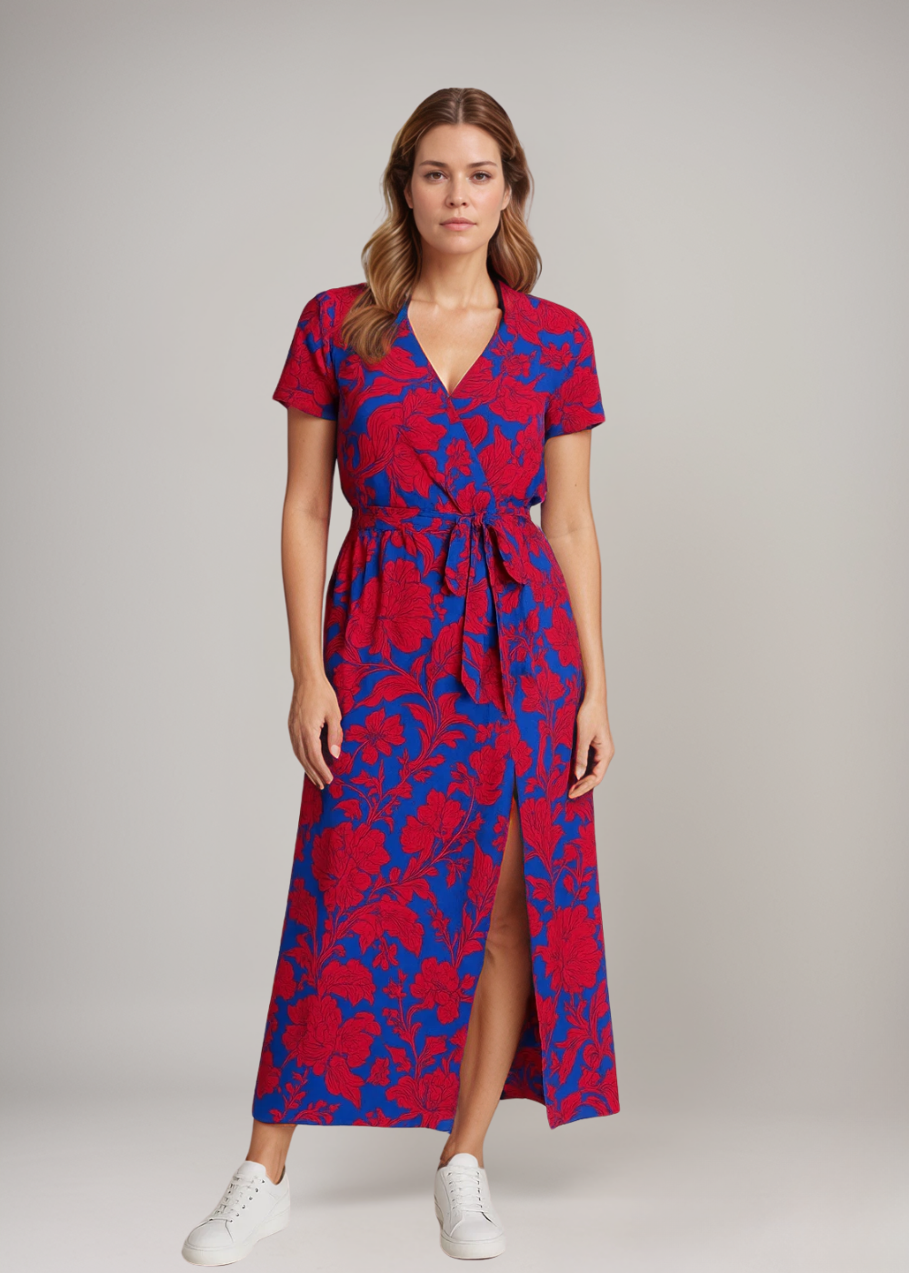 Chloe - Printed Wrap Dress