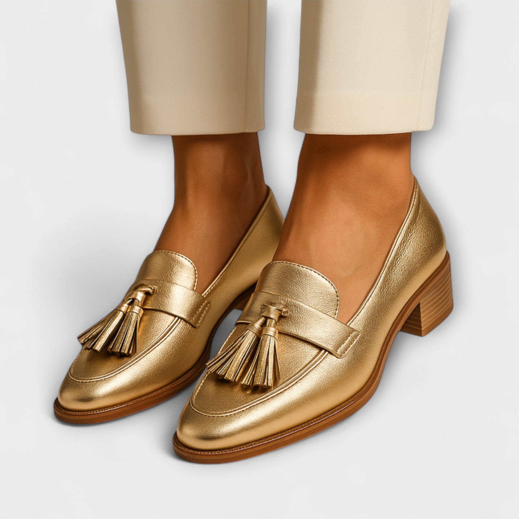Celeste - Gold Loafer