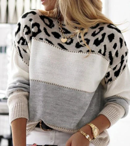 Chelsea - Stylish Leopard Sweater