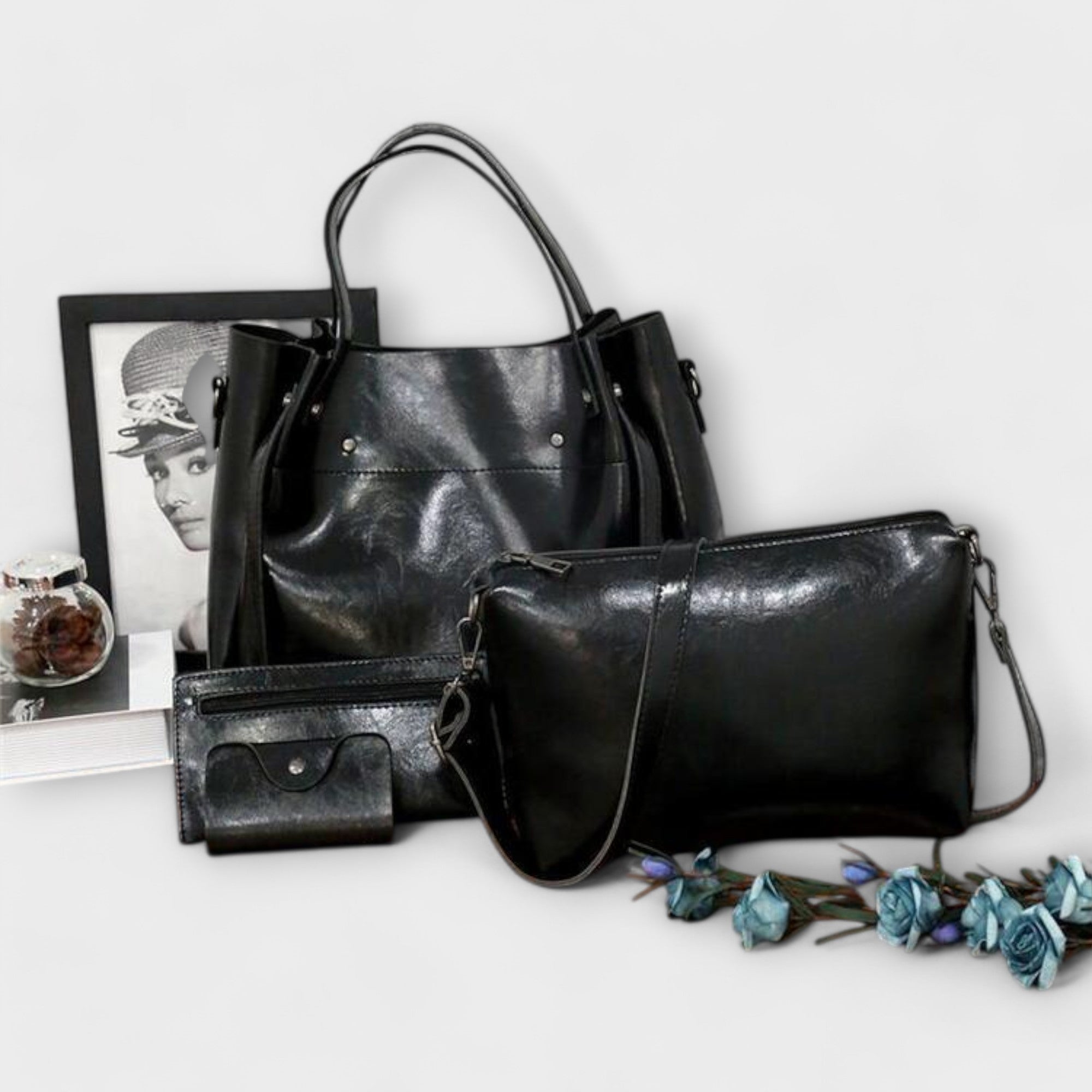 Donna - 4-Piece Vintage Bag Set