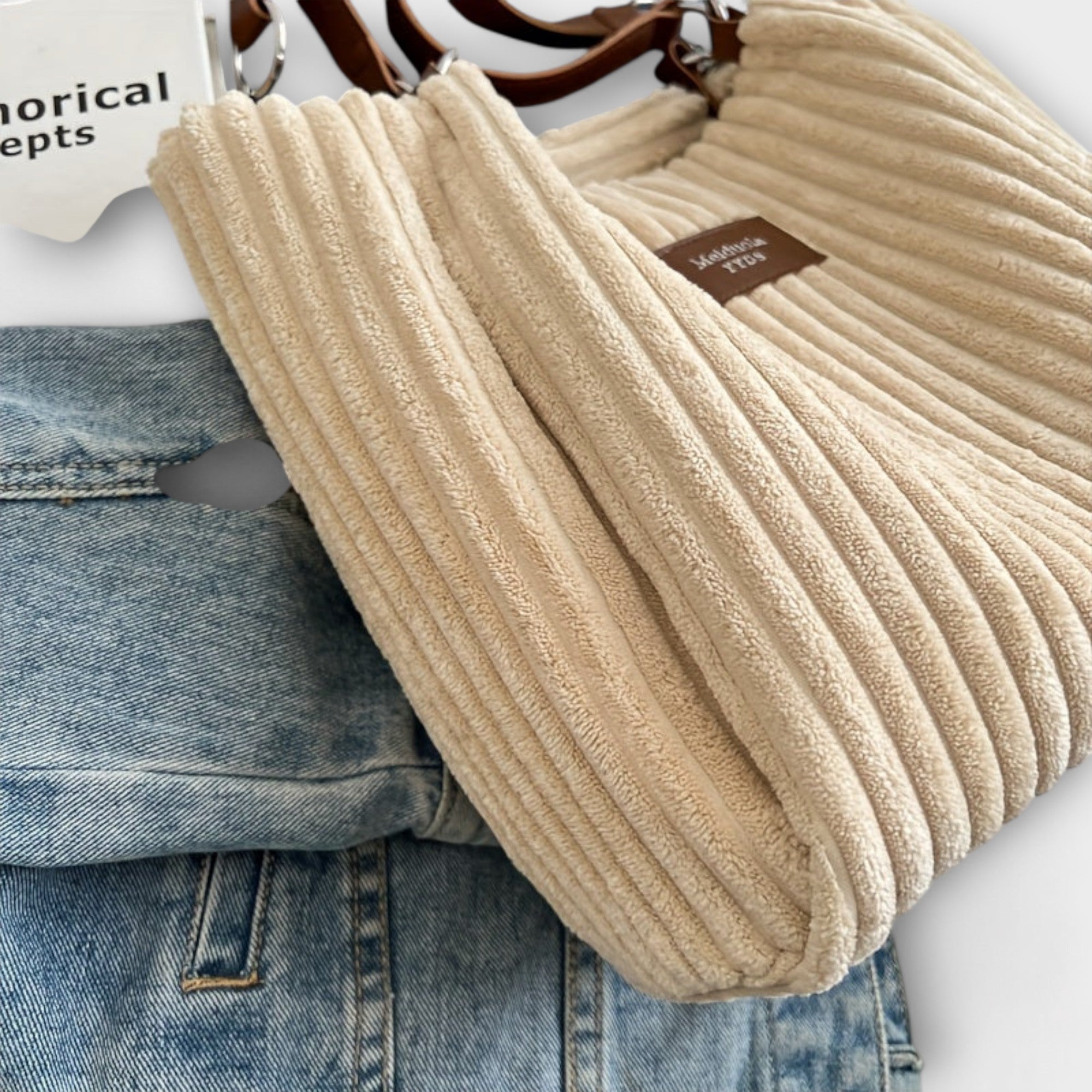 Claire - Soft Cord Shoulder Bag