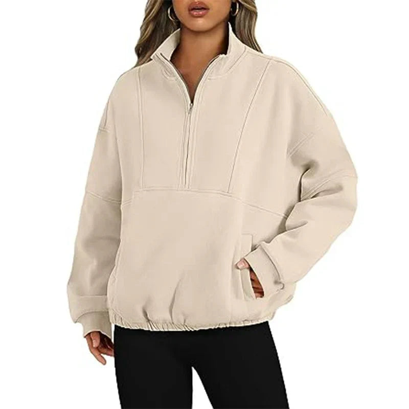 Chloe - Quarter Zip Sweater